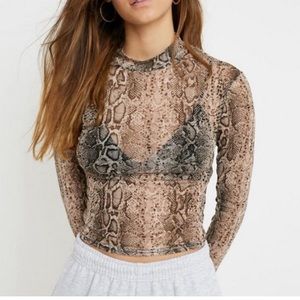 Urban outfitters Long sleeve mesh top